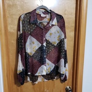 🌻EUC Sheer Blouse